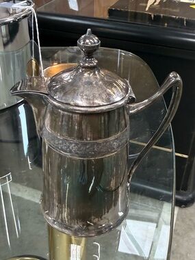 Antique Reed & Barton Silver Soldered Pitcher Marked 10670 6in